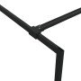 Mampara de ducha vidrio ESG transparente negro 140x195 cm de , Paredes y mamparas de ducha - Ref: Foro24-152149, Precio: 248,...