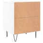 Mesita de noche madera contrachapada blanco brillo 40x35x50 cm de , Mesitas de noche - Ref: Foro24-826880, Precio: 60,19 €, D...