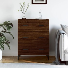 Aparador de madera de ingeniería marrón roble 69,5x34x90 cm de , Aparadores - Ref: Foro24-827859, Precio: 102,75 €, Descuento: %