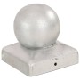 Tapas para postes 6 uds metal galvanizado globo final 71x71 mm de , Accesorios para rejas y vallas - Ref: Foro24-145497, Prec...