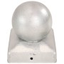 Tapas para postes 6 uds metal galvanizado globo final 71x71 mm de , Accesorios para rejas y vallas - Ref: Foro24-145497, Prec...