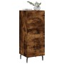 Aparador madera de ingeniería roble ahumado 34,5x34x90 cm de , Aparadores - Ref: Foro24-828625, Precio: 74,52 €, Descuento: %