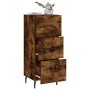 Aparador madera de ingeniería roble ahumado 34,5x34x90 cm de , Aparadores - Ref: Foro24-828625, Precio: 74,52 €, Descuento: %