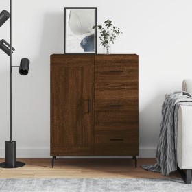 Aparador de madera de ingeniería marrón roble 69,5x34x90 cm de , Aparadores - Ref: Foro24-830283, Precio: 121,73 €, Descuento: %