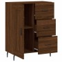 Aparador de madera de ingeniería marrón roble 69,5x34x90 cm de , Aparadores - Ref: Foro24-830283, Precio: 121,73 €, Descuento: %