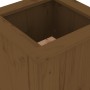 Banco con jardineras madera pino marrón miel 184,5x39,5x56,5 cm de , Bancos de jardín - Ref: Foro24-825173, Precio: 146,36 €,...