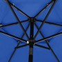 Sombrilla jardín 3 niveles palo de aluminio azul celeste 2,5 m de , Sombrillas - Ref: Foro24-313867, Precio: 80,96 €, Descuen...