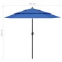 Sombrilla jardín 3 niveles palo de aluminio azul celeste 2,5 m de , Sombrillas - Ref: Foro24-313867, Precio: 80,96 €, Descuen...