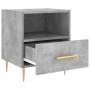 Mesita de noche madera ingeniería gris hormigón 40x35x47,5 cm de , Mesitas de noche - Ref: Foro24-827412, Precio: 41,33 €, De...