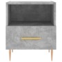 Mesita de noche madera ingeniería gris hormigón 40x35x47,5 cm de , Mesitas de noche - Ref: Foro24-827412, Precio: 41,33 €, De...