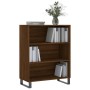Estantería madera de ingeniería roble marrón 69,5x32,5x90 cm de , Aparadores - Ref: Foro24-828395, Precio: 66,32 €, Descuento: %