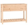 Jardinera con estante madera maciza de pino 111,5x34,5x81 cm de , Maceteros y jardineras - Ref: Foro24-823766, Precio: 87,57 ...