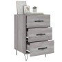 Mesita de noche madera de ingeniería gris Sonoma 40x40x66 cm de , Mesitas de noche - Ref: Foro24-827658, Precio: 62,17 €, Des...