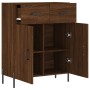 Aparador de madera de ingeniería marrón roble 69,5x34x90 cm de , Aparadores - Ref: Foro24-827995, Precio: 100,43 €, Descuento: %