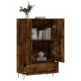 Aparador alto madera de ingeniería roble ahumado 69,5x31x115 cm de , Aparadores - Ref: Foro24-828233, Precio: 69,41 €, Descue...