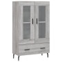 Aparador alto madera de ingeniería gris Sonoma 69,5x31x115 cm de , Aparadores - Ref: Foro24-828322, Precio: 95,19 €, Descuent...