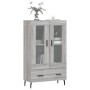 Aparador alto madera de ingeniería gris Sonoma 69,5x31x115 cm de , Aparadores - Ref: Foro24-828322, Precio: 95,19 €, Descuent...