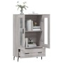 Aparador alto madera de ingeniería gris Sonoma 69,5x31x115 cm de , Aparadores - Ref: Foro24-828322, Precio: 95,19 €, Descuent...