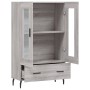 Aparador alto madera de ingeniería gris Sonoma 69,5x31x115 cm de , Aparadores - Ref: Foro24-828322, Precio: 95,19 €, Descuent...