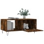 Mesa de centro madera contrachapada roble ahumado 90x50x40 cm de , Mesas de centro - Ref: Foro24-829209, Precio: 46,00 €, Des...