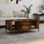 Mesa de centro madera contrachapada roble ahumado 102x50x40 cm de , Mesas de centro - Ref: Foro24-829313, Precio: 53,05 €, De...