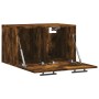 Armario de pared madera ingeniería roble ahumado 60x36,5x35 cm de , Taquillas y armarios de almacenamiento - Ref: Foro24-8300...