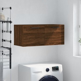 Armario de pared madera ingeniería marrón roble 80x36,5x35 cm de , Taquillas y armarios de almacenamiento - Ref: Foro24-83010...