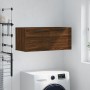 Armario de pared madera ingeniería marrón roble 80x36,5x35 cm de , Taquillas y armarios de almacenamiento - Ref: Foro24-83010...