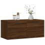 Armario de pared madera ingeniería marrón roble 80x36,5x35 cm de , Taquillas y armarios de almacenamiento - Ref: Foro24-83010...