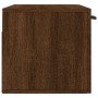Armario de pared madera ingeniería marrón roble 80x36,5x35 cm de , Taquillas y armarios de almacenamiento - Ref: Foro24-83010...
