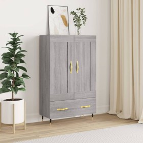 Aparador alto madera de ingeniería gris Sonoma 69,5x31x115 cm de , Aparadores - Ref: Foro24-830306, Precio: 70,29 €, Descuent...