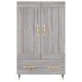Aparador alto madera de ingeniería gris Sonoma 69,5x31x115 cm de , Aparadores - Ref: Foro24-830306, Precio: 70,29 €, Descuent...