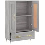 Aparador alto madera de ingeniería gris Sonoma 69,5x31x115 cm de , Aparadores - Ref: Foro24-830306, Precio: 70,29 €, Descuent...