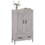 Aparador alto madera de ingeniería gris Sonoma 69,5x31x115 cm de , Aparadores - Ref: Foro24-830338, Precio: 79,28 €, Descuent...