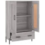 Aparador alto madera de ingeniería gris Sonoma 69,5x31x115 cm de , Aparadores - Ref: Foro24-830338, Precio: 79,28 €, Descuent...