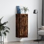 Armario de pared madera ingeniería roble ahumado 34,5x34x90 cm de , Aparadores - Ref: Foro24-830505, Precio: 48,24 €, Descuen...