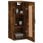 Armario de pared madera ingeniería roble ahumado 34,5x34x90 cm de , Aparadores - Ref: Foro24-830505, Precio: 48,24 €, Descuen...