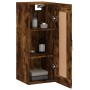 Armario de pared madera ingeniería roble ahumado 34,5x34x90 cm de , Aparadores - Ref: Foro24-830513, Precio: 51,72 €, Descuen...