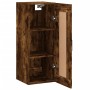 Armario de pared madera ingeniería roble ahumado 34,5x34x90 cm de , Aparadores - Ref: Foro24-830513, Precio: 51,72 €, Descuen...