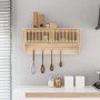 Armario pared ganchos madera contrachapada 80x24x35,5 cm de , Armarios roperos - Ref: Foro24-352132, Precio: 69,99 €, Descuen...