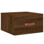 Mesitas de noche de pared 2 uds color roble marrón 35x35x20 cm de , Taquillas y armarios de almacenamiento - Ref: Foro24-8297...