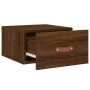 Mesitas de noche de pared 2 uds color roble marrón 35x35x20 cm de , Taquillas y armarios de almacenamiento - Ref: Foro24-8297...