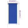 Persiana enrollable de jardín HDPE azul 60x140 cm de , Persianas y estores - Ref: Foro24-312835, Precio: 21,79 €, Descuento: %