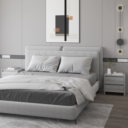 Mesita noche 2 uds madera ingeniería gris Sonoma 45x34,5x44,5cm de , Mesitas de noche - Ref: Foro24-813041, Precio: 80,63 €, ...
