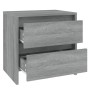 Mesita noche 2 uds madera ingeniería gris Sonoma 45x34,5x44,5cm de , Mesitas de noche - Ref: Foro24-813041, Precio: 80,63 €, ...