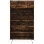 Zapatero madera de ingeniería roble ahumado 60x35x105 cm de , Armarios y almacenamiento - Ref: Foro24-829609, Precio: 72,91 €...