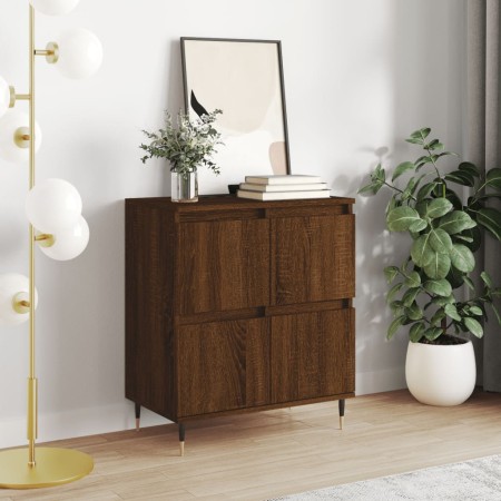 Aparador madera contrachapada marrón roble 60x35x70 cm de , Aparadores - Ref: Foro24-831211, Precio: 75,48 €, Descuento: %