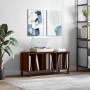 Mueble discos madera contrachapada roble marrón 100x38x48 cm de , Almacenamiento para CD y DVD - Ref: Foro24-831763, Precio: ...