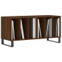 Mueble discos madera contrachapada roble marrón 100x38x48 cm de , Almacenamiento para CD y DVD - Ref: Foro24-831763, Precio: ...