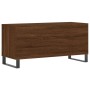 Mueble discos madera contrachapada roble marrón 100x38x48 cm de , Almacenamiento para CD y DVD - Ref: Foro24-831763, Precio: ...